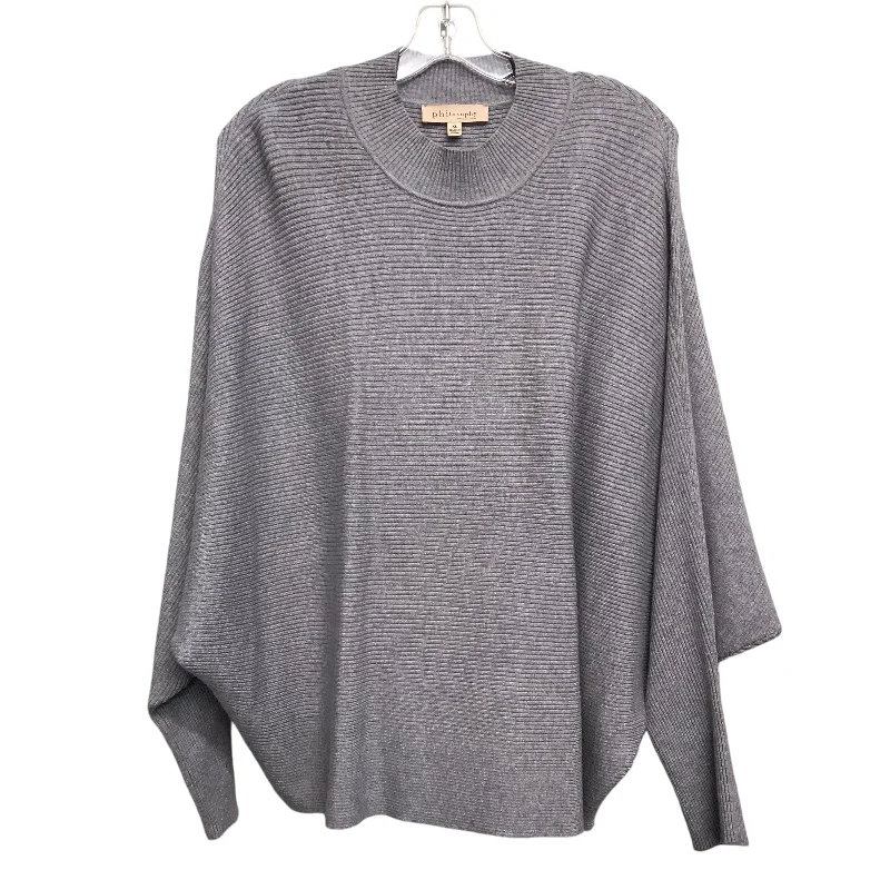 Quick Sale Sweater By Philosophy In Grey, Size:Xl