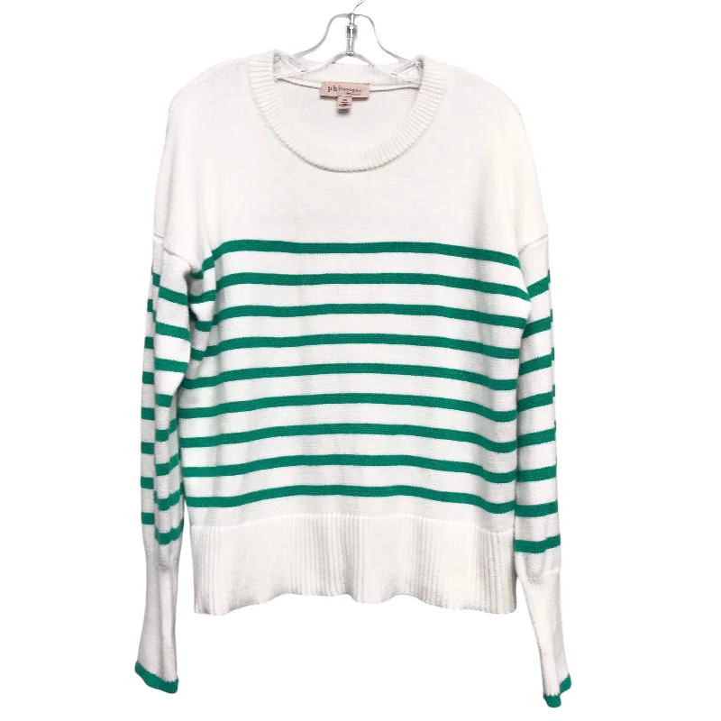 Bargain Bin Sweater By Philosophy In Striped Pattern, Size:L