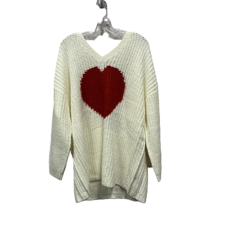 Bargain Blast Sweater By Torrid In Ivory, Size: 3x