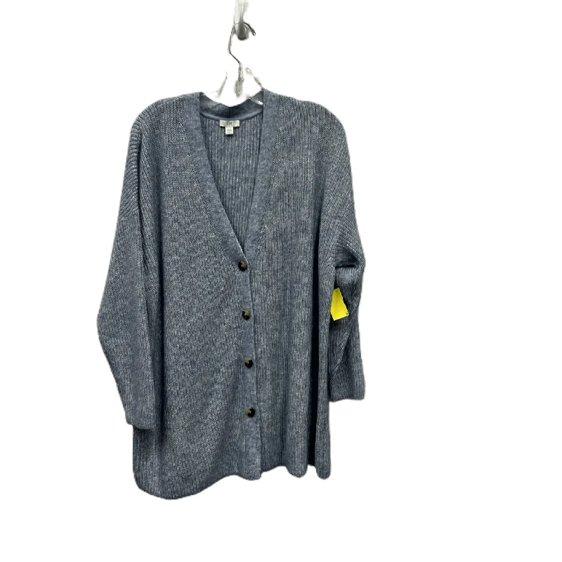 Don’t Miss Out Sweater Cardigan By J. Jill In Blue, Size: 2x