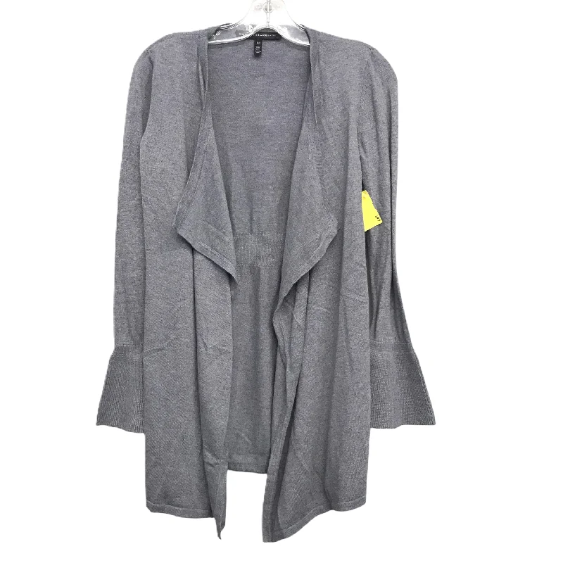 Final Sale Sweater Cardigan By White House Black Market In Grey, Size: Xs