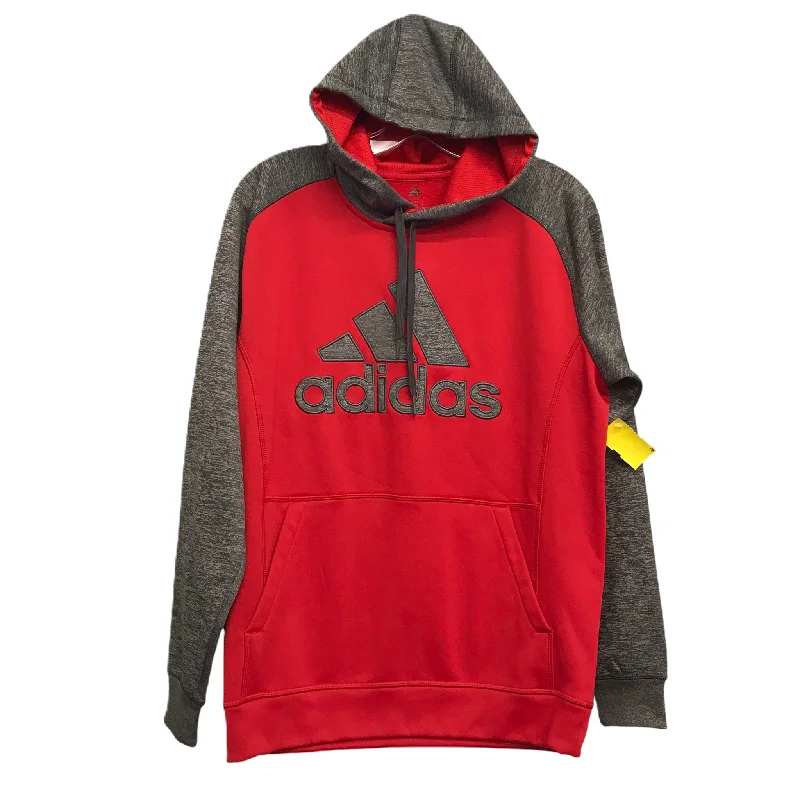 Warehouse Sale Sweatshirt Hoodie By Adidas In Red, Size: S