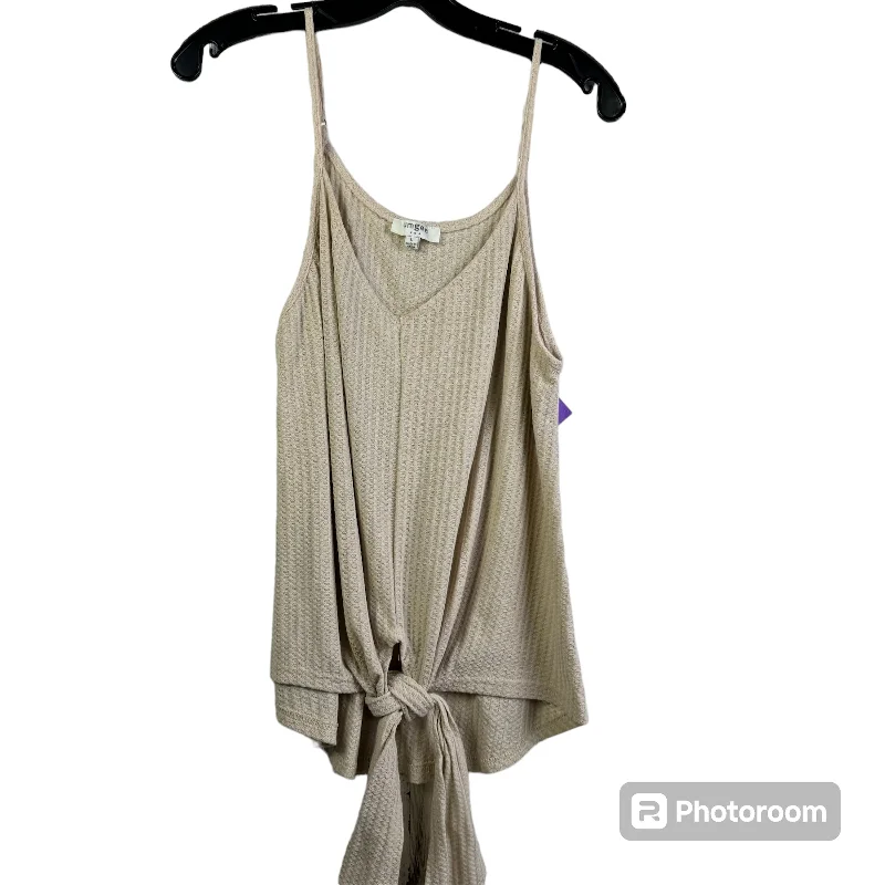 Deal Alert Tan Top Sleeveless Umgee, Size L
