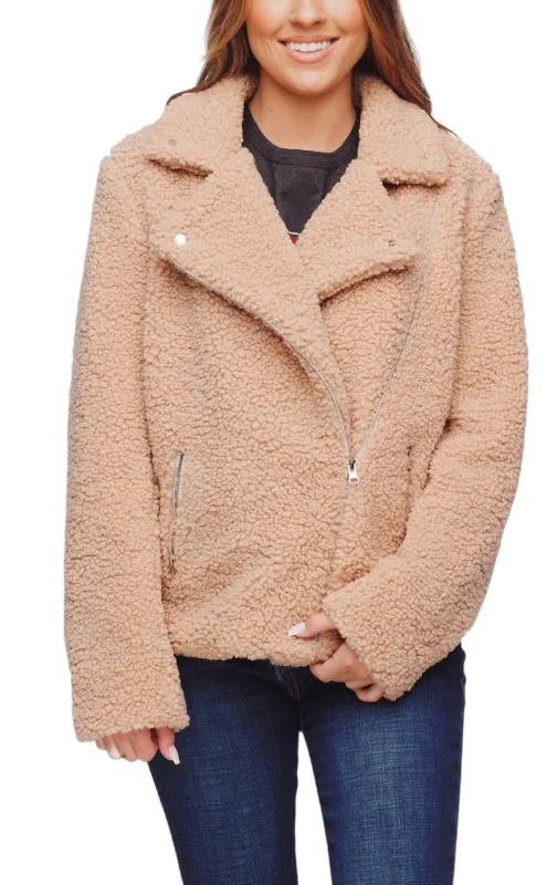 Best Bargains Teddy Jacket In Taupe