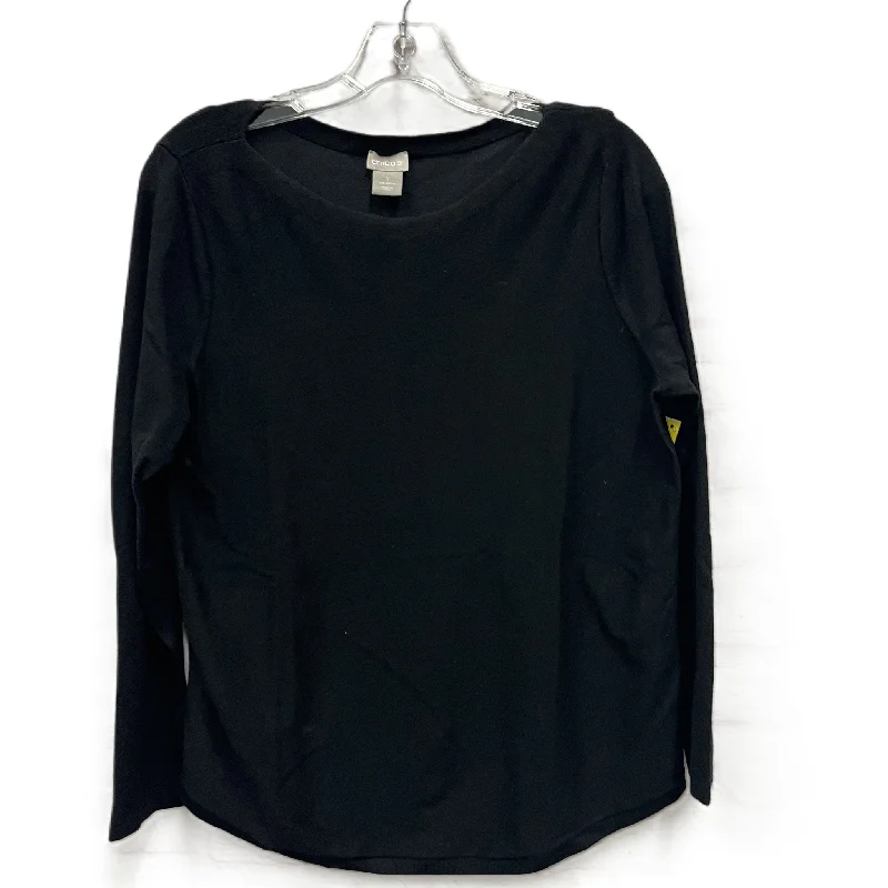 Deal Alert Top Long Sleeve By Chicos In Black, Size: M