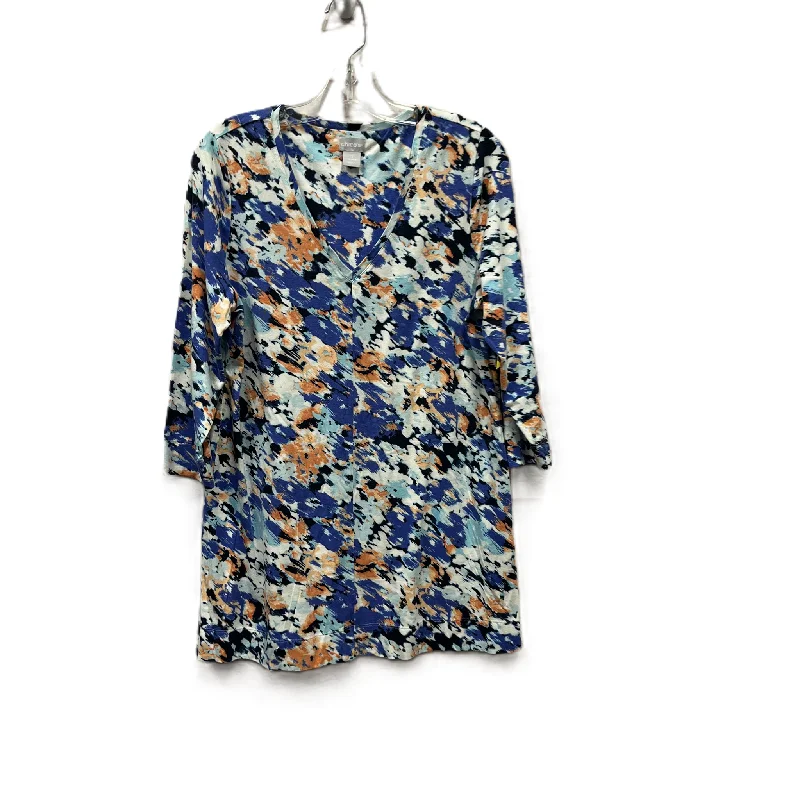 Don't Miss Top Long Sleeve By Chicos In Blue, Size: M
