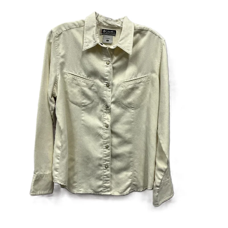 Lowest Price Top Long Sleeve By Columbia In Tan, Size: L