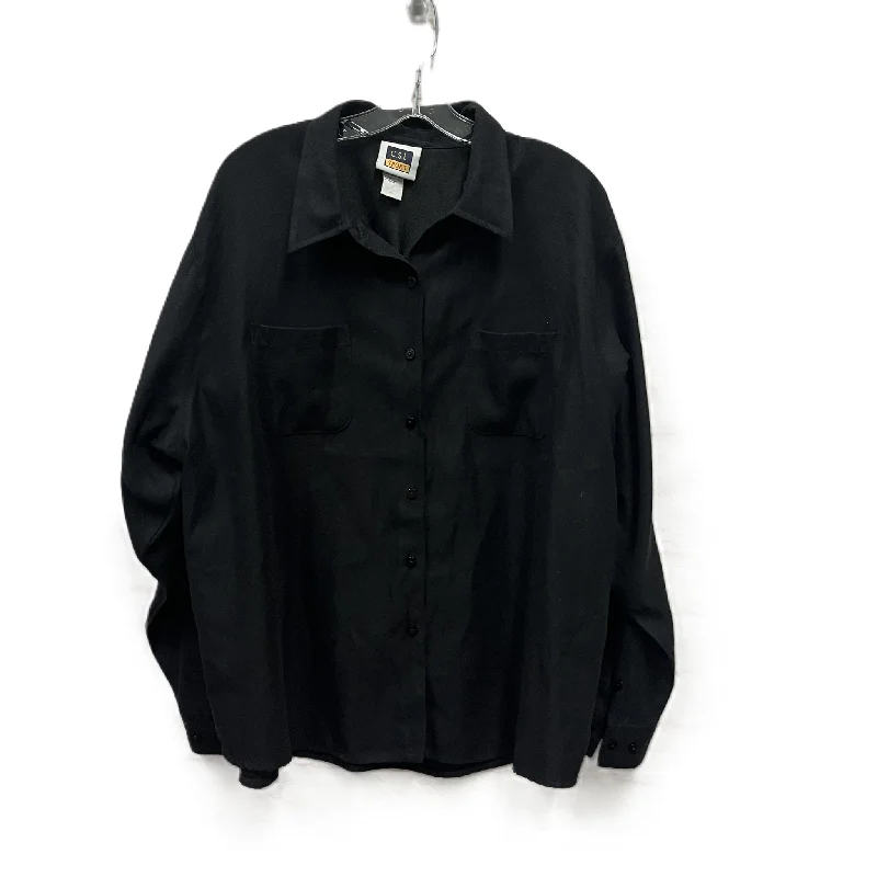 Markdowns Top Long Sleeve By Cst Sport In Black, Size: 2x