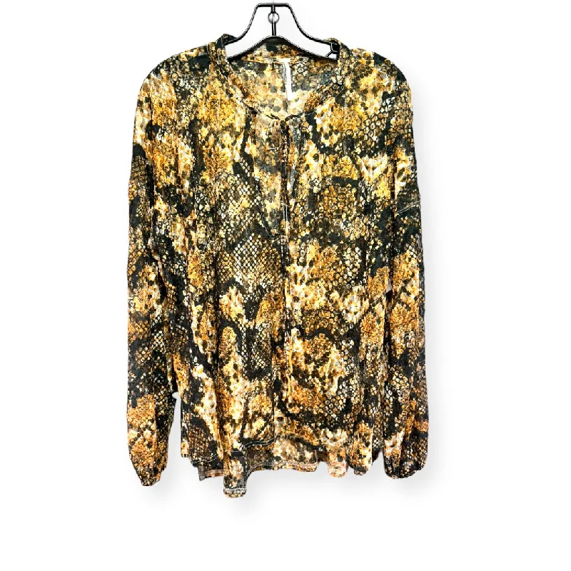 Early Bird Discount Top Long Sleeve By Free People  Size: Xs