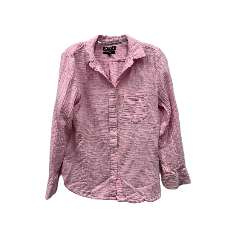 Overstock Sale Top Long Sleeve By J. Crew In Pink, Size: S