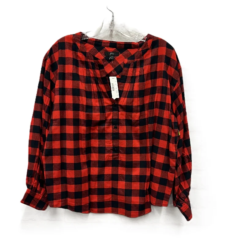 Loyalty Reward Top Long Sleeve By J. Crew In Red, Size: M