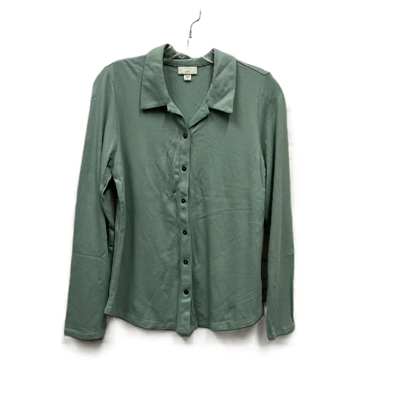 Can't Be Beat Top Long Sleeve By J. Jill In Blue, Size: S