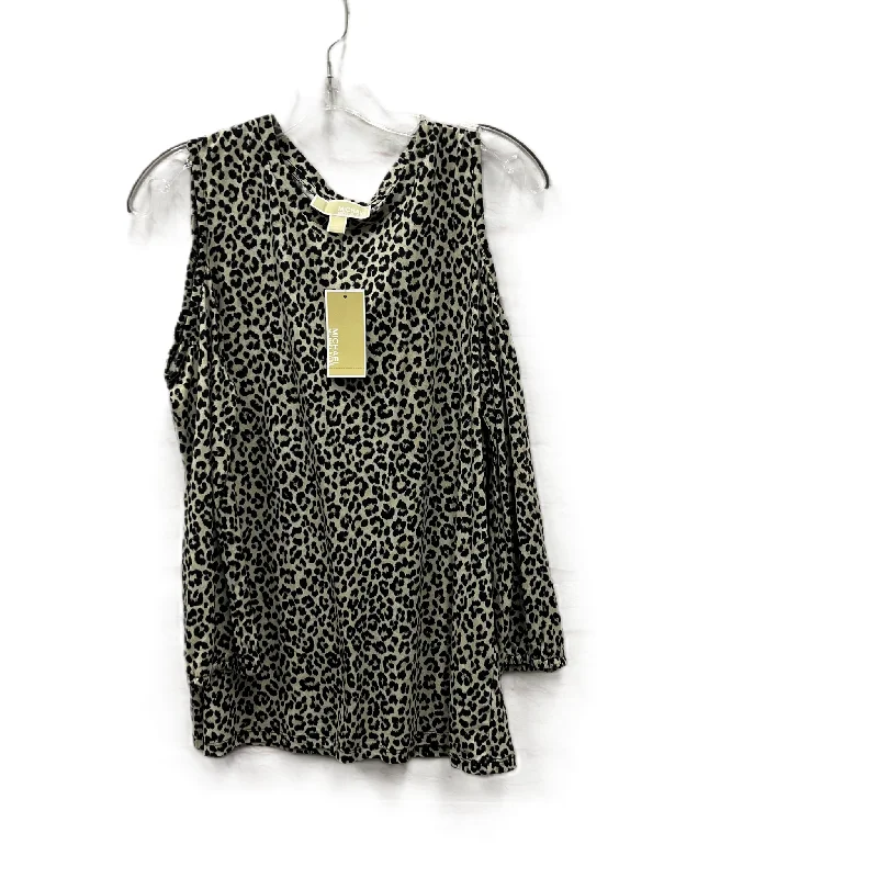 Stock Up and Save Top Long Sleeve By Michael By Michael Kors In Animal Print, Size: L