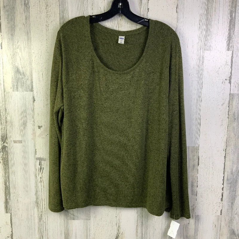 Today Only Top Long Sleeve By Old Navy In Green, Size: L