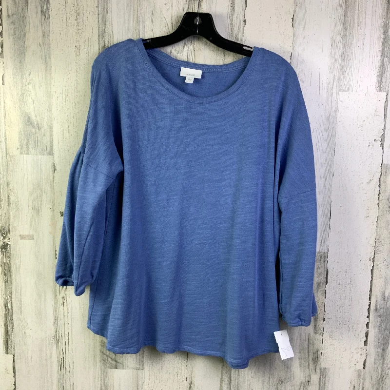 Best Bargains Top Long Sleeve By Pure Jill In Blue, Size: L