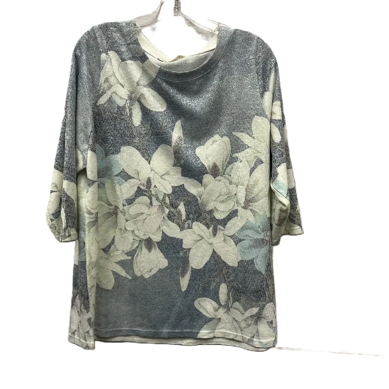 Price Reduction Top Long Sleeve By Soft Surroundings In Blue, Size: 1x