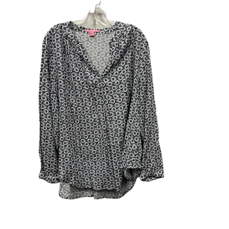 While Supplies Last Top Long Sleeve By Woman Within In Blue, Size: L