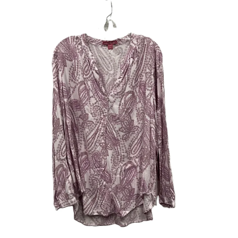 Price Blitz Top Long Sleeve By Woman Within In Pink, Size: L