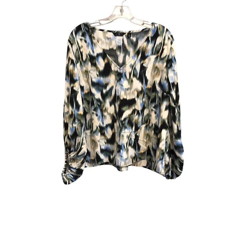 Discount Mania Top Ls By G by Giuliana In Multi, Size:Xl