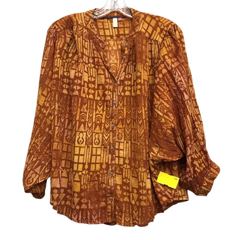 Daily Deals Top Ls By Pilcro In Yellow, Size:Xs
