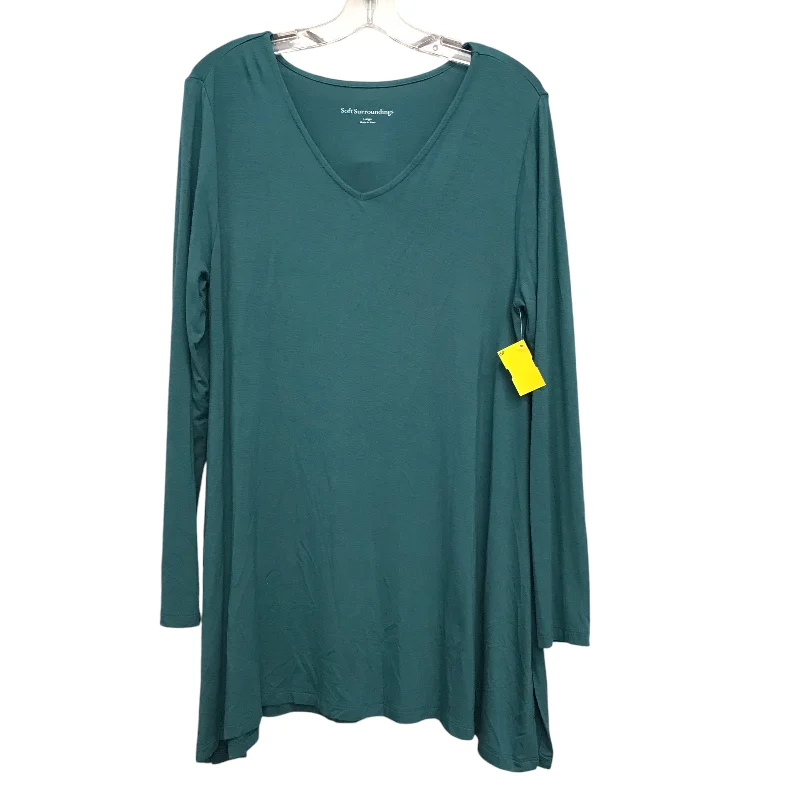 Don't Wait Top Ls By Soft Surroundings In Green, Size:L
