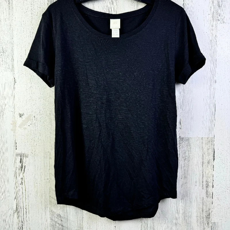 Huge Discounts Top Short Sleeve Basic By H&m In Black, Size: Xs