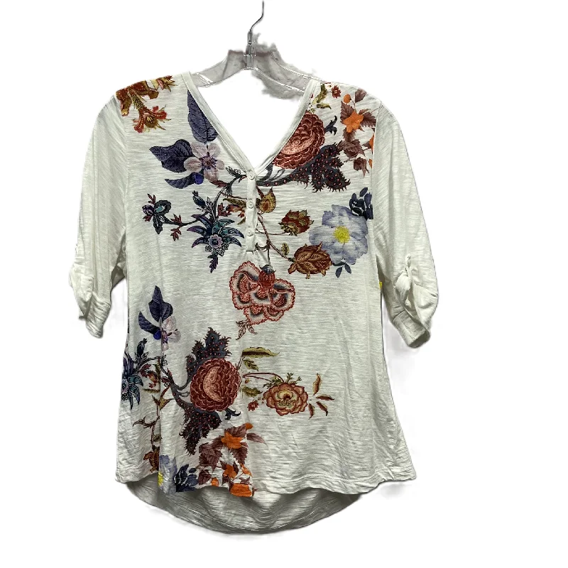 Today's Special Top Short Sleeve By Chicos In White, Size: L