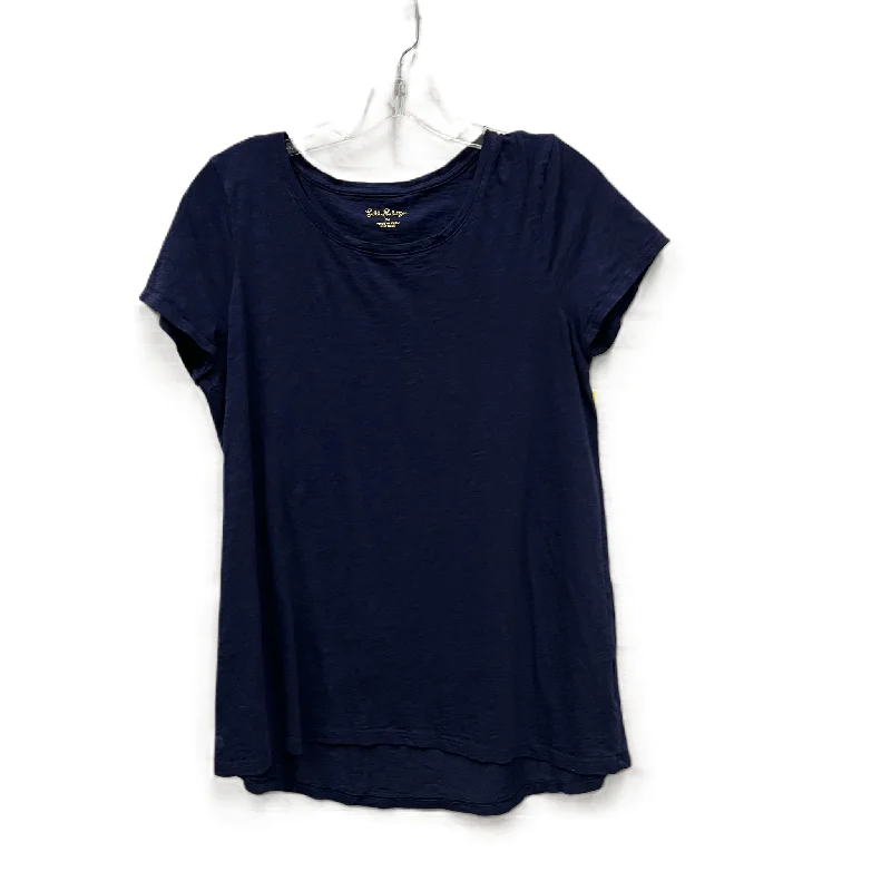 Closeout Top Short Sleeve By Lilly Pulitzer In Blue, Size: M