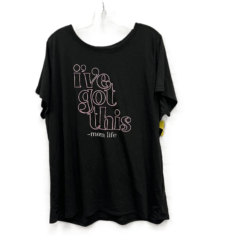 Huge Savings Top Short Sleeve By Torrid In Black, Size: 3x