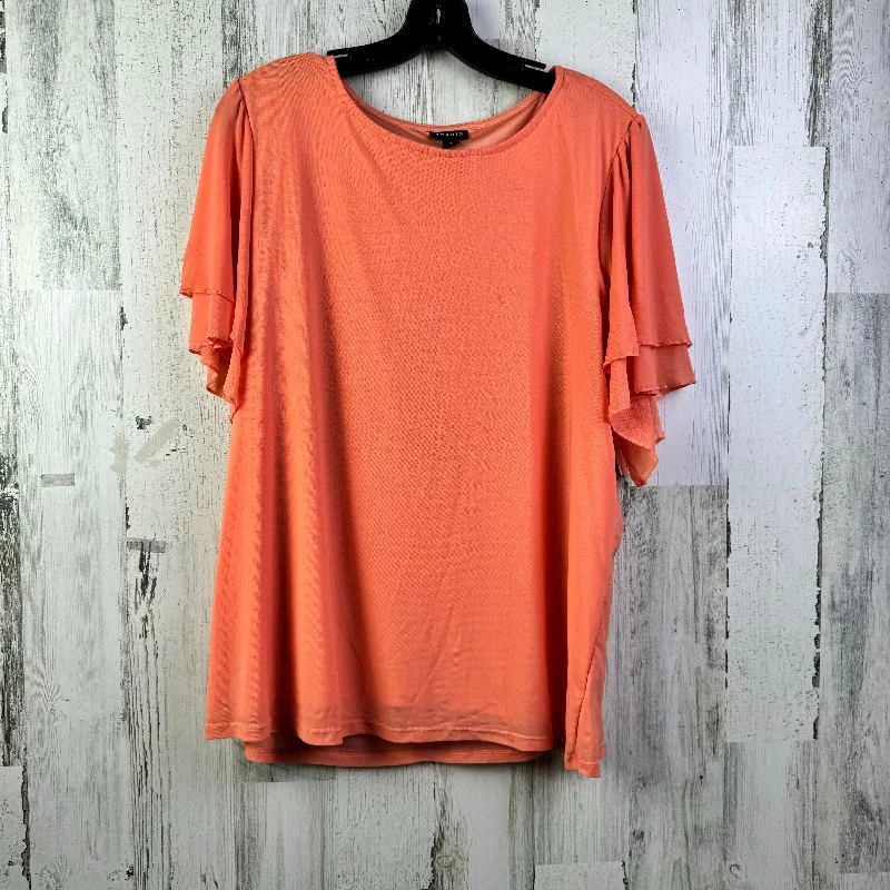 Midnight Madness Top Short Sleeve By Torrid In Orange, Size: L