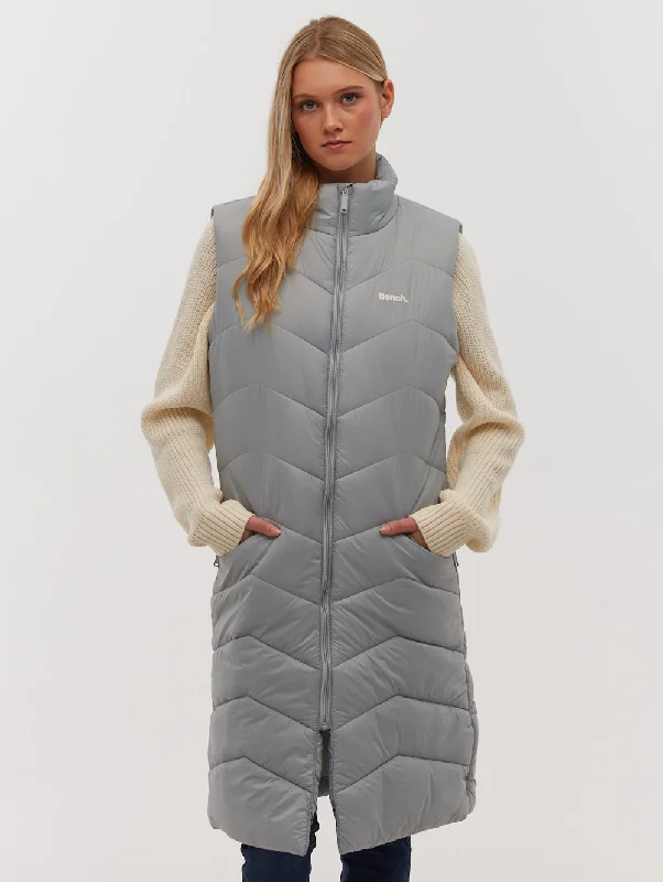 Last Chance Torra Chevron Quilted Maxi Vest