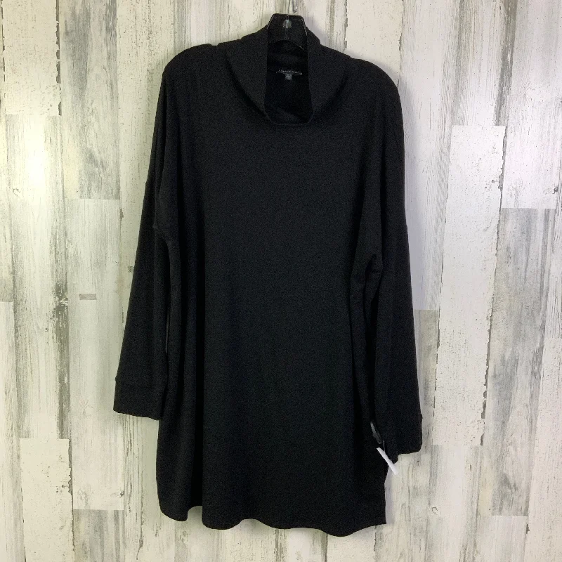 Limited Time Discount Tunic Long Sleeve By Eileen Fisher In Black, Size: L