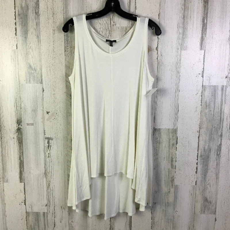 Inventory Reduction Tunic Sleeveless By Eileen Fisher In Cream, Size: L