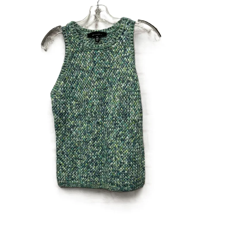 Act Now Vest Sweater By White House Black Market In Blue & Green, Size: M