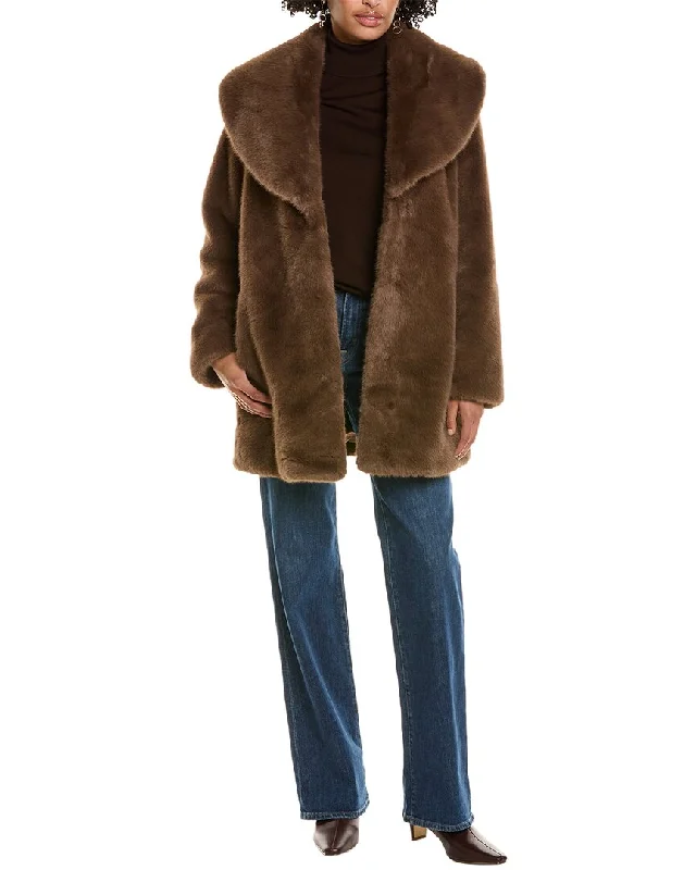Price Cut Via Spiga Shawl Collar Coat