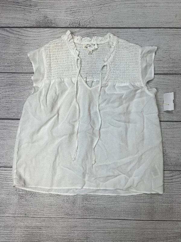 Time-Limited Offer White Top Sleeveless Cloth And Stone, Size Xs