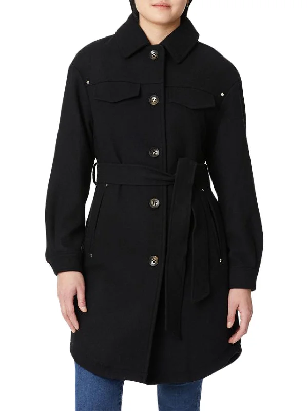 Buy Now Womens Belted Warm Wool Coat