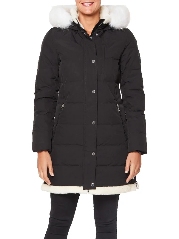 Special Buy Womens Faux Fur Warm Puffer Jacket