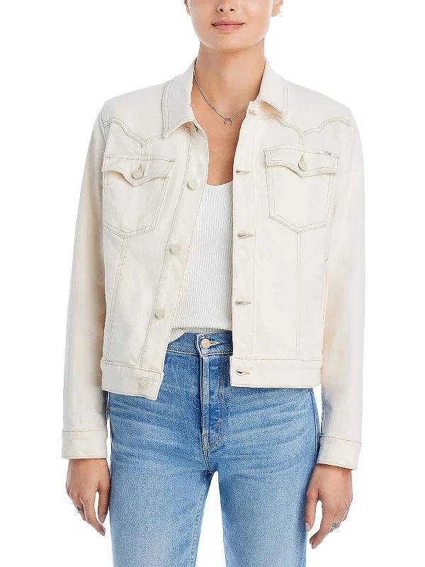 Super Bargain Womens Lightweight Warm Denim Jacket