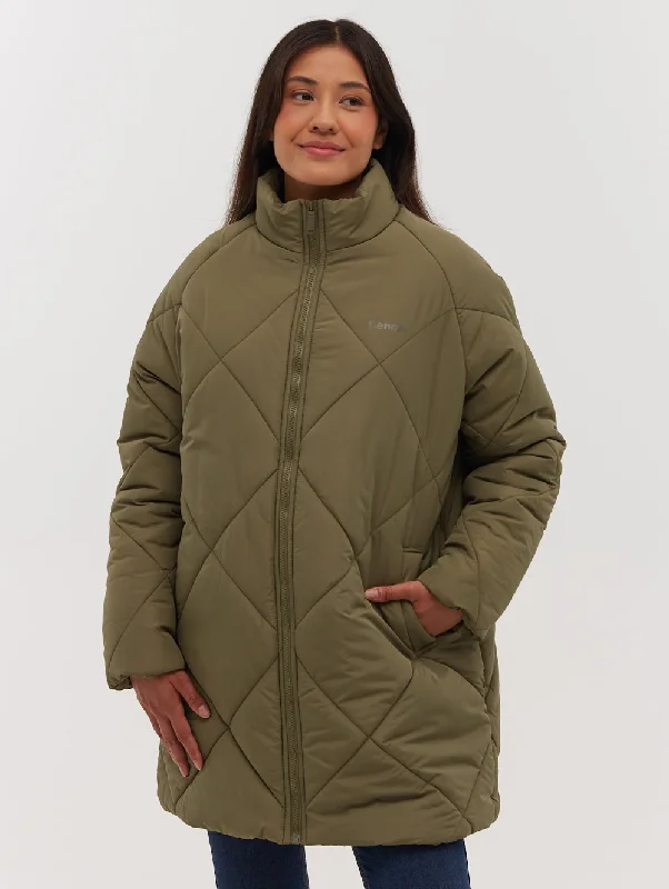 Mega Sale Yarah Oversize Diamond Puffer Coat