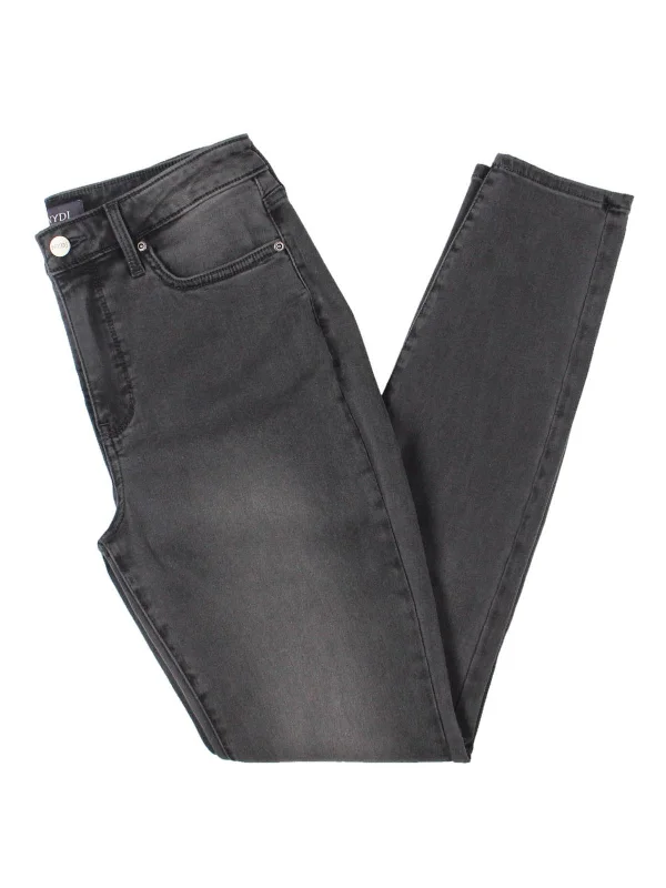 Hurry In Ami Womens High Rise Crop Colored Skinny Jeans