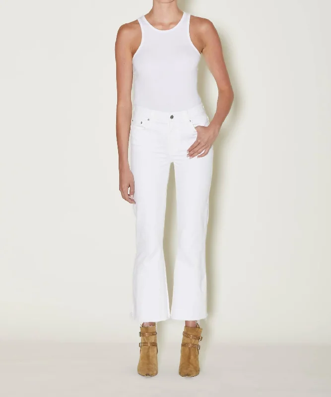 Deal Alert Bella Crop Flare Jeans In White