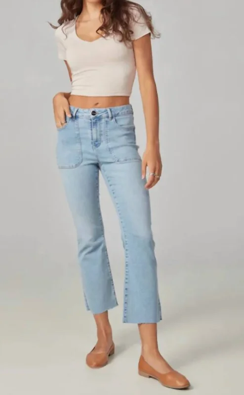 Crazy Savings Billie High Rise Boot Cut Jeans In True Denim