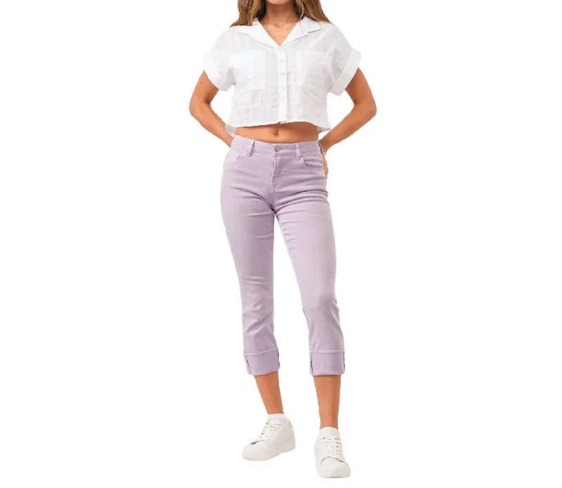 Price Meltdown Blaire High Rise Slim Straight Jean In Orchid Petal