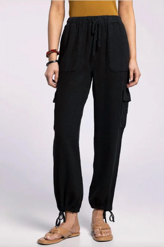 Price Slash Briston Cargo Pocket Pants In Black