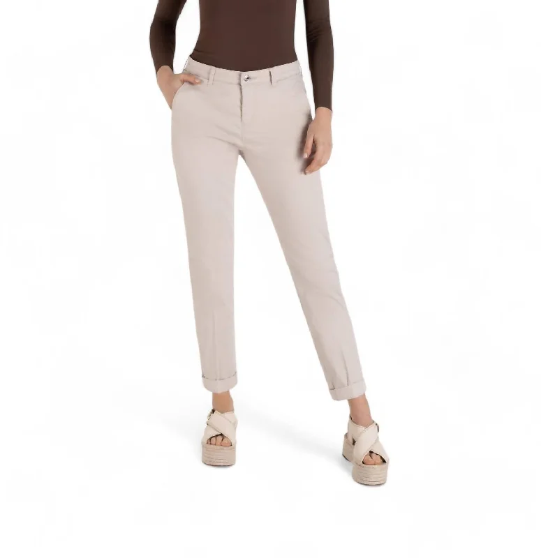 YEAR-End Sale Chino Turn Up Pant In Ivory