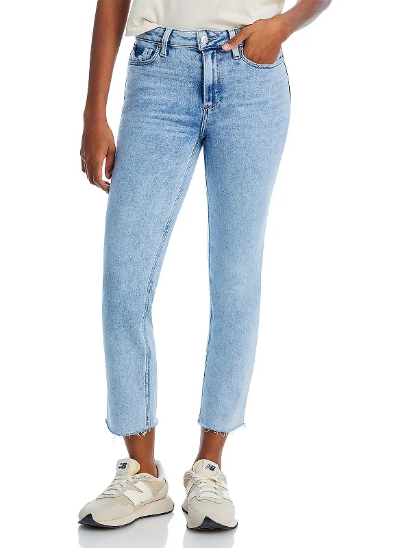 Deal Frenzy Cindy Womens High Rise Light Wash Cropped Jeans