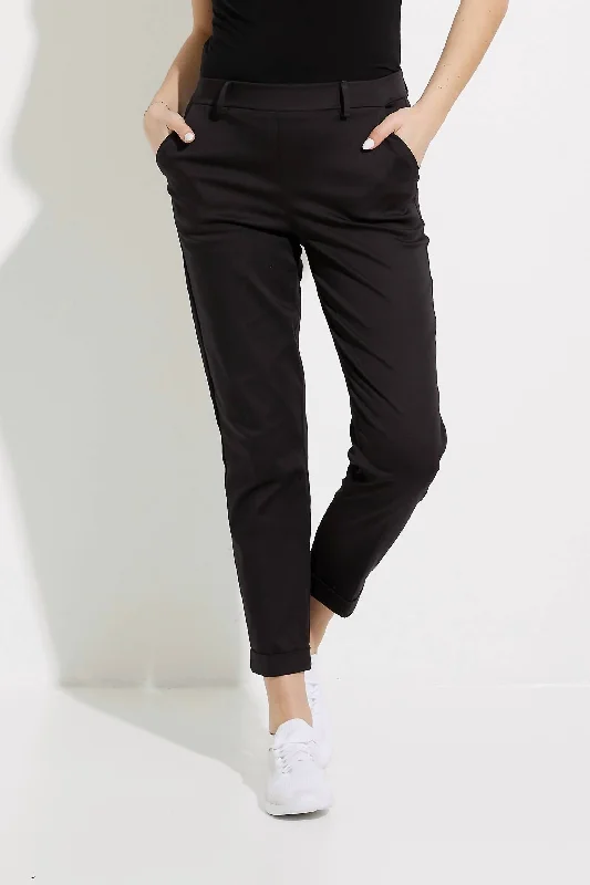 Bonus Savings Cuffed Ankle Pants In Black