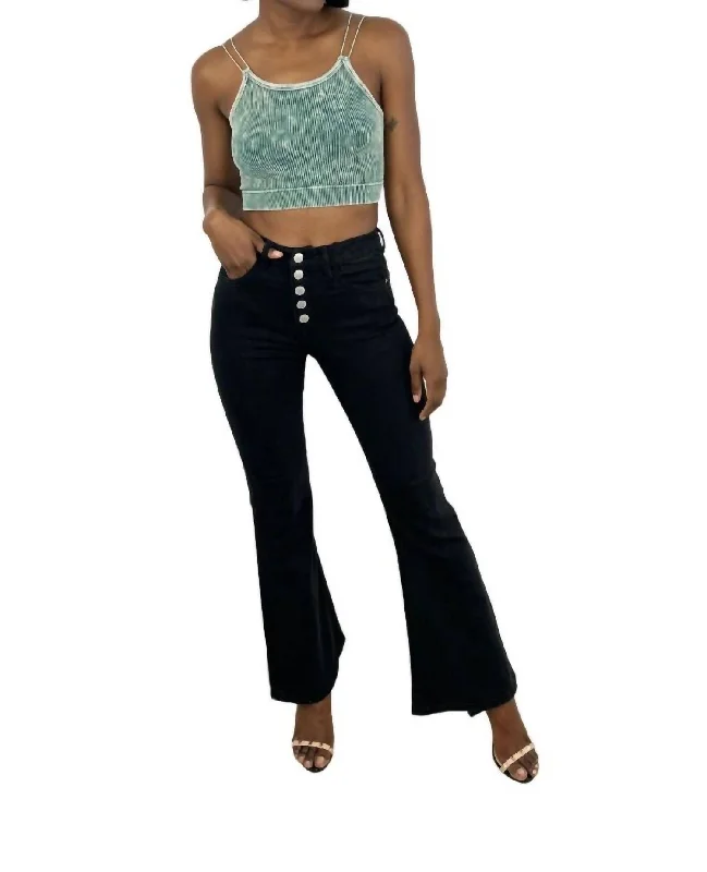 Fantastic Offers Dark Rider Flare Jeans In Black