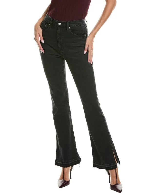 Instant Savings DAZE DENIM Go-Getter With Side Slit High Rise Flare Jean